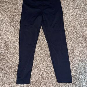 Zyia Active Black Slash Luxe High-Rise Leggings